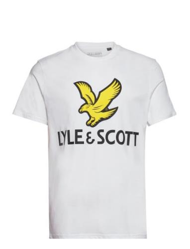 Lyle & Scott Printed T-Shirt Vit