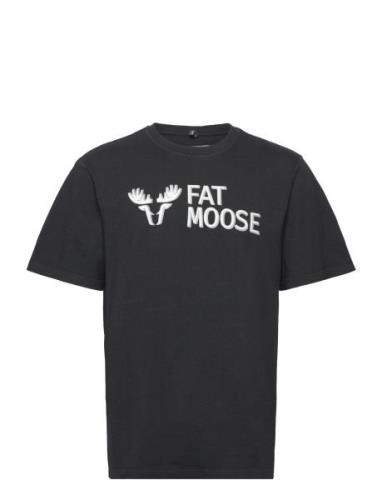 Fat Moose Fm Logo Organic Tee Svart