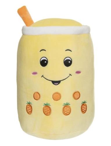 Squeezie, Bubble Tea, Banana Toys Soft Toys Stuffed Toys Yellow Teddyk...