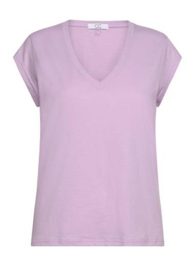 Coster Copenhagen Cc Heart Basic V-Neck T-Shirt Lila