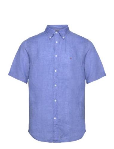 Tommy Hilfiger Pigment Dyed Linen Rf Shirt S/S Blå