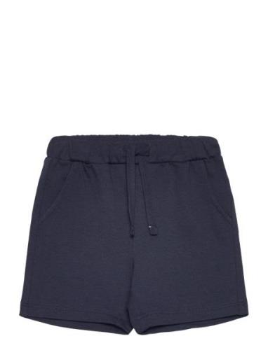 Lindex Shorts Solid Fleece Marinblå