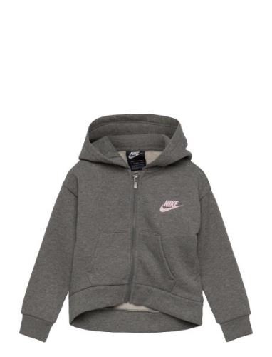 Nike Nkg Club Fleece High Low Fz Hd / Nkg Club Fleece High Low Fz Grå