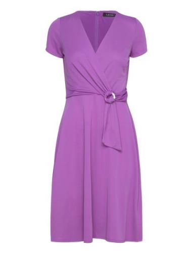 Lauren Ralph Lauren Surplice Jersey Dress Lila