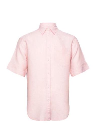 GANT D2. Rel Ss Linen Chambray Shirt Rosa