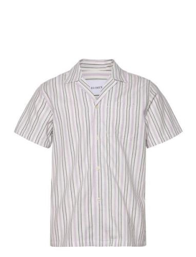 Les Deux Lawson Stripe Ss Shirt Lila