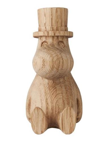 Moomin The Moomins Wooden Figurine, Moominpapa Brun