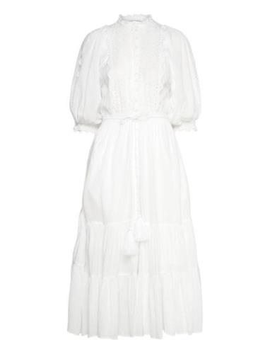 By Ti Mo Cotton Slub Midi Dress Vit