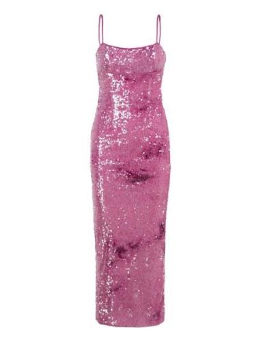 Bardot Infinite Sequin Maxi Dress Rosa