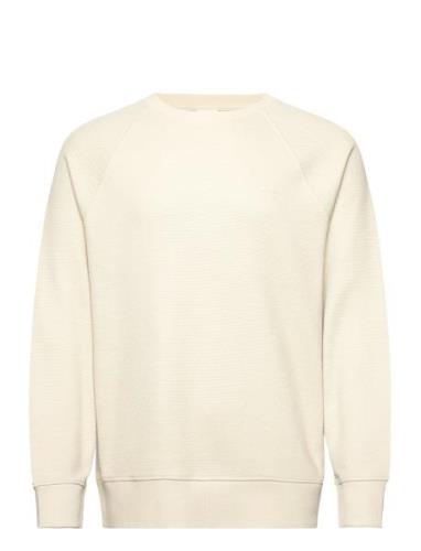 GANT Waffle Texture C-Neck Beige