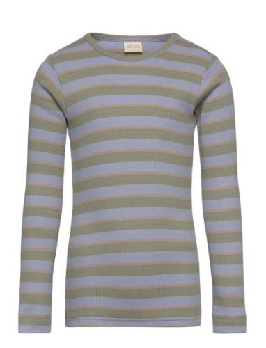 Petit Piao T-Shirt L/S Modal Double Striped Multi/patterned