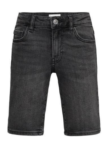 Mango Slim-Fit Denim Bermuda Shorts Grå