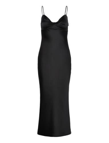 Gina Tricot Twisted Strap Midi Dress Svart