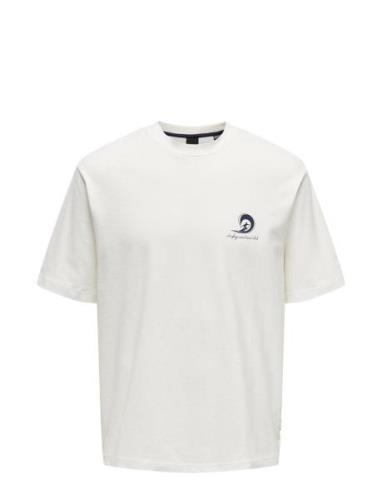 ONLY & SONS Onsmilo Rlx Coast Ss Tee Vit