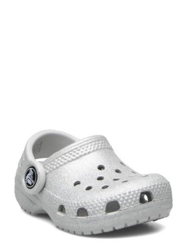 Crocs Classic Glitter Clog T Silver