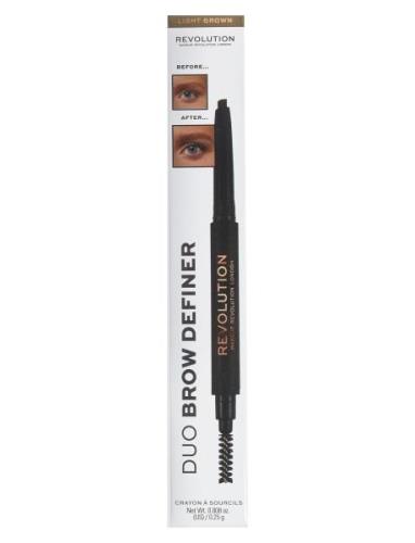 Makeup Revolution Makeup Revolution Duo Brow Definer Pencil Light Brun