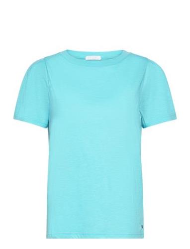 Coster Copenhagen T-Shirt With Pleats Blå