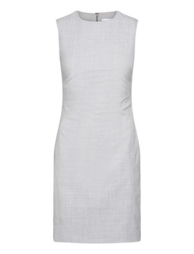 Calvin Klein Wool Blend Shift Dress Grå