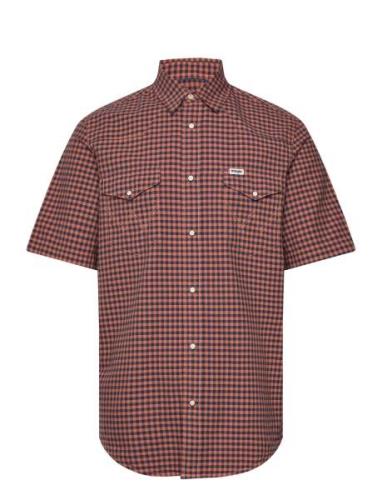 Wrangler Ss Western Shirt Orange