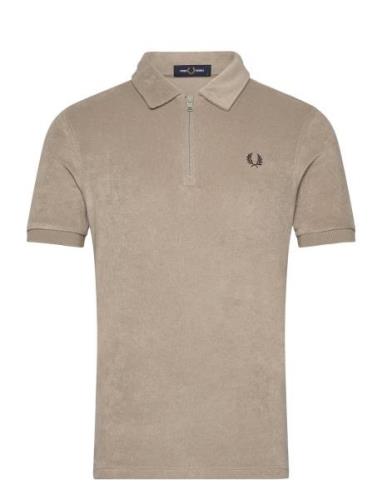 Fred Perry Z/N Toweling Polo Shirt Beige