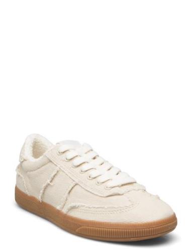 Mango Trainers With Frayed Details Beige