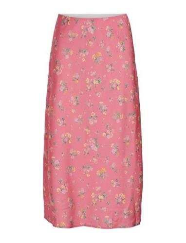 Vila Vilouis Midi Skirt Rosa