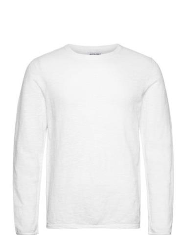 Jack & J S Jjelinen Knit Crew Neck Sn Vit