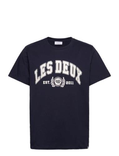 Les Deux University T-Shirt Marinblå