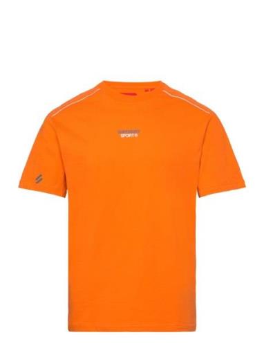 Superdry Sport Sport Tech Logo Relaxed Tee Orange