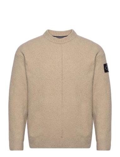 Calvin Klein Jeans High Texture Sweater Beige