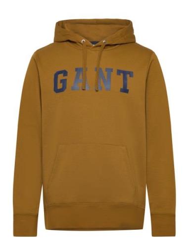 GANT Gant Logo Sweat Hoodie Brun