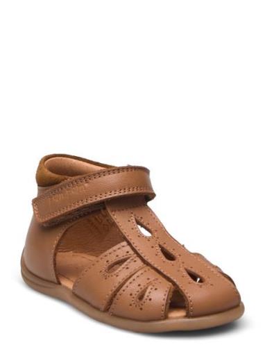 Pom Pom Starters? Drops Velcro Sandal Brun