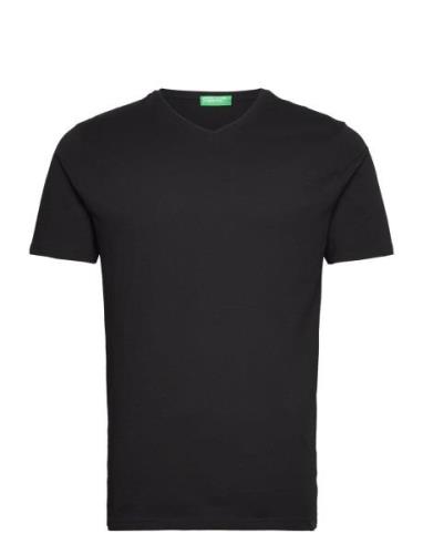 United Colors Of Benetton V Neck T-Shirt Svart