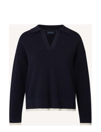 Lexington Clothing Peyton Full Milano Knitted Sweater Blå