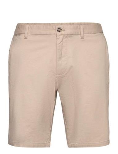 Mango Slim-Fit Chino Cotton Bermuda Shorts Beige