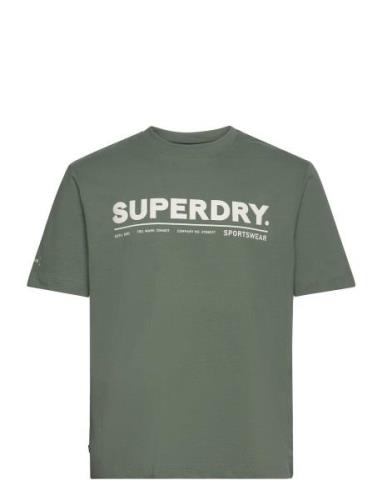 Superdry Sport Utility Sport Logo Loose Tee Grön