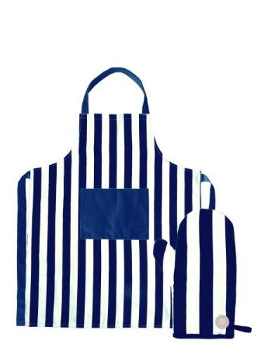 Aron Apron & Bbq Glove Set Sagaform Blue