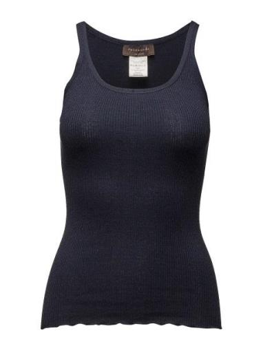 Rosemunde Rwbelle U-Neck Strap Elastic Top Marinblå