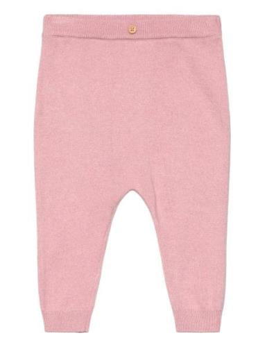 Mango Knit Trousers Rosa