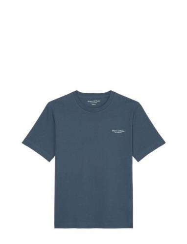 Marc O'Polo T-Shirts Short Sleeve Blå