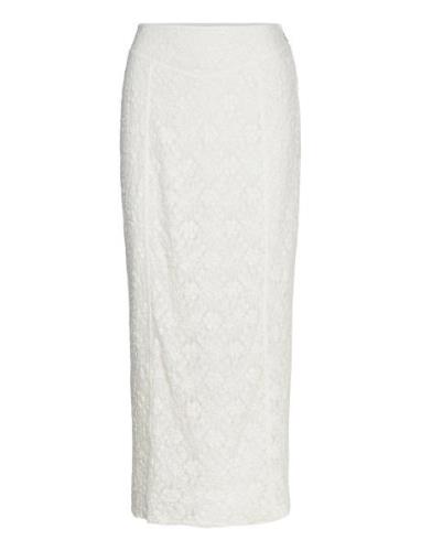 ROTATE Birger Christensen Lace Maxi Skirt Vit