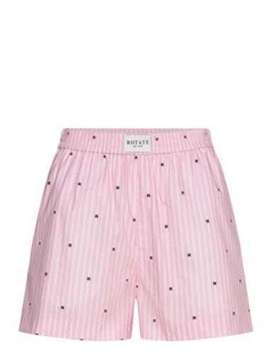 ROTATE Birger Christensen Elasticated Shorts Rosa