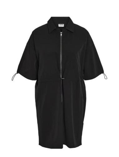 NOISY MAY Nmkirby 2/4 Shirtdress Wvn Noos Svart