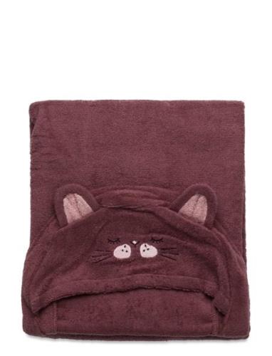 Pippi Hooded Bath Towel Lila