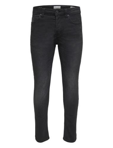 ONLY & SONS Onsloom Slim Black Jog 7451 Pim Dnm Noos Svart