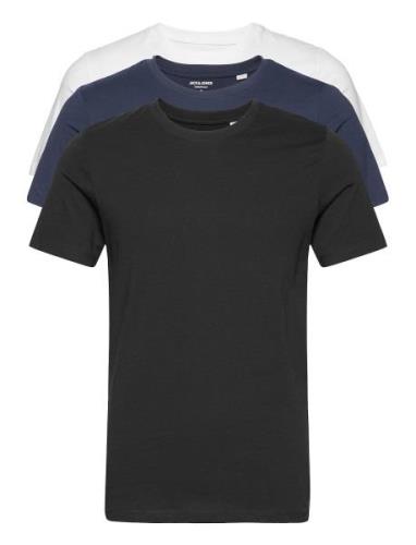 Jack & J S Jjeorganic Basic Tee Ss O-Ne 3Pk Mp Noos Svart