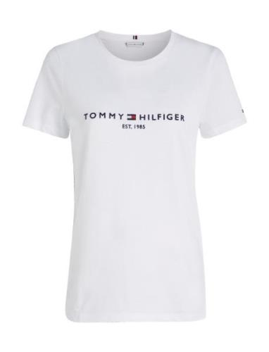 Tommy Hilfiger Heritage Hilfiger C-Nk Reg Tee Vit