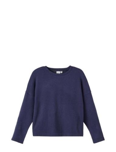 Name It Nkfvicti Ls Knit L Noos Blå