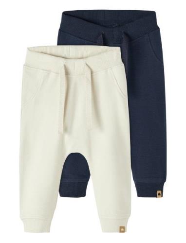 Name It Nbntakki 2P Sweat Pant Noos Marinblå