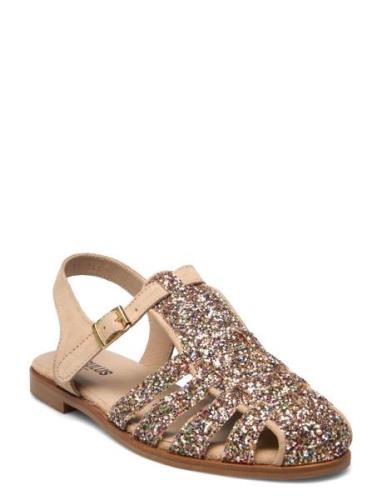 ANGULUS Sandals - Flat - Closed Toe - Op Guld